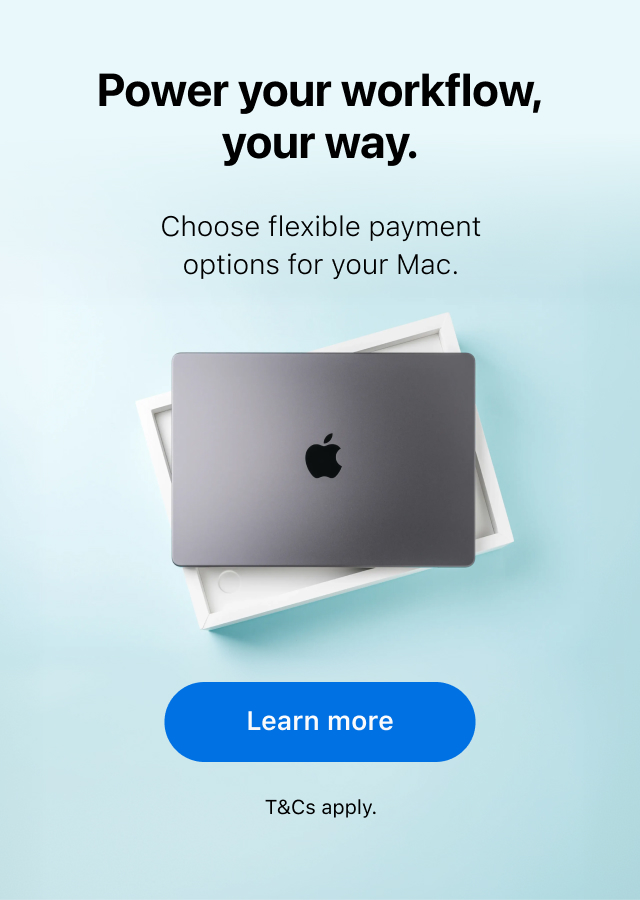 More ways to pay your Mac.