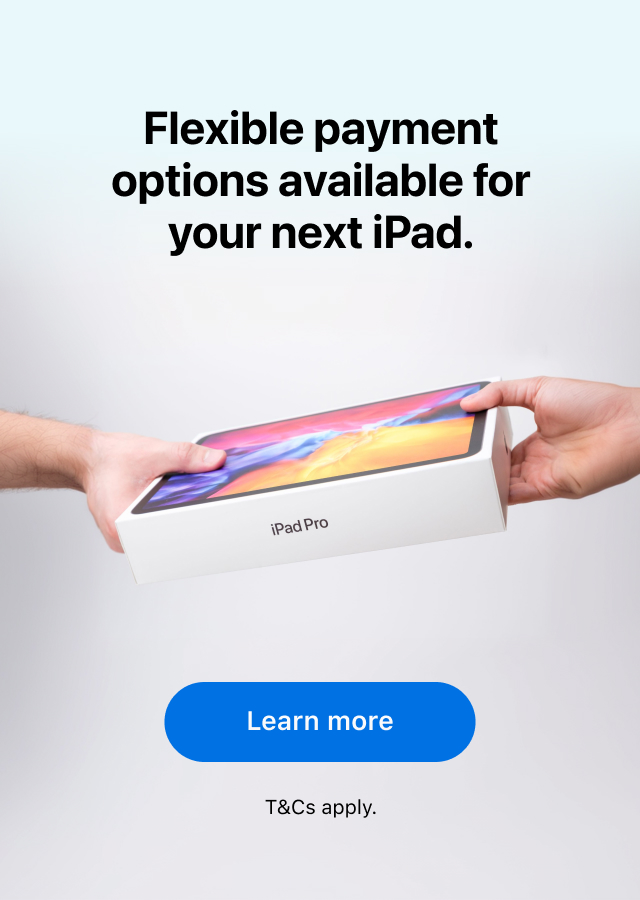 More ways to pay your iPad.